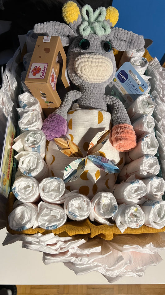 👶🍼Windelgeschenk „Willkommen, kleines Wunder“ – individuell gestaltbar