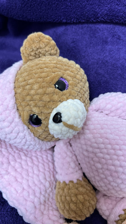 ✨ Nuni – dein kleiner Traumzeit-Bär im Schlummer-Pyjama