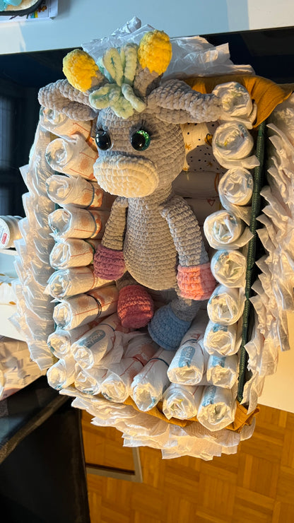 👶🍼Windelgeschenk „Willkommen, kleines Wunder“ – individuell gestaltbar