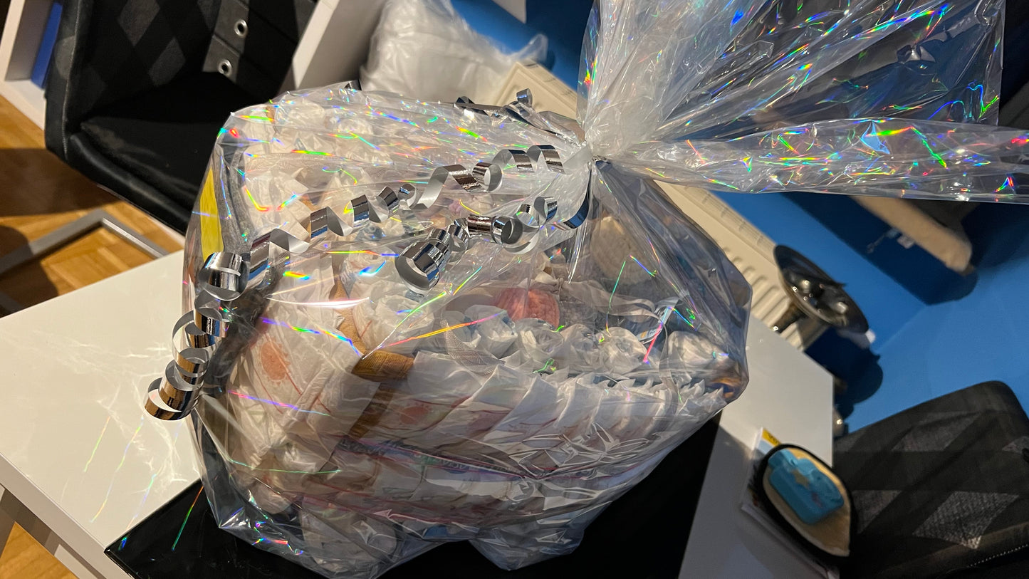 👶🍼Windelgeschenk „Willkommen, kleines Wunder“ – individuell gestaltbar