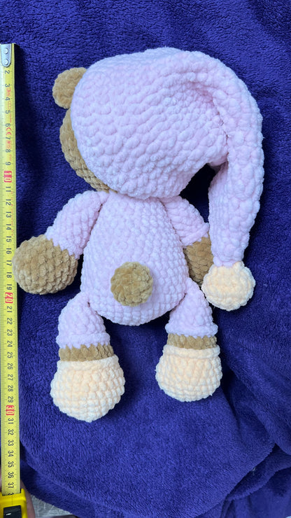 ✨ Nuni – dein kleiner Traumzeit-Bär im Schlummer-Pyjama